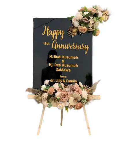 Papan Bunga Akrilik Wina